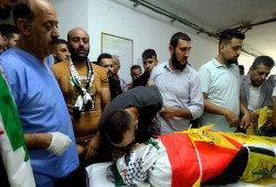 تشييع جثمان الشهيد الطفل محمد العلامي في الخليل