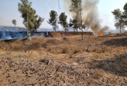 حرائق في غلاف غزة بفعل بالونات العودة