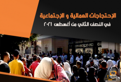 منظمة حقوقية ترصد 8 احتجاجات خلال النصف الثاني من أغسطس