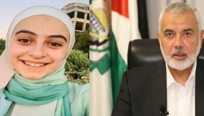 هنية يهاتف الطالبة الأردنية لينة الحوراني مشيداً برفضها التطبيع