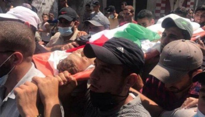 تشييع حاشد لشهيد الإرباك الليلي أحمد صالح شمالي غزة