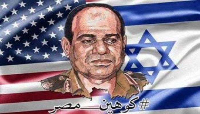 قائد الانقلاب يهاتف رئيس الكيان الصهيوني ويهنئه بتوليه المنصب