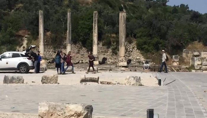مستوطنون يقتحمون الموقع الأثري في سبسطية