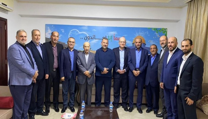 حماس تبحث تطورات القضية الفلسطينية مع فصائل الجبهة المختلفة