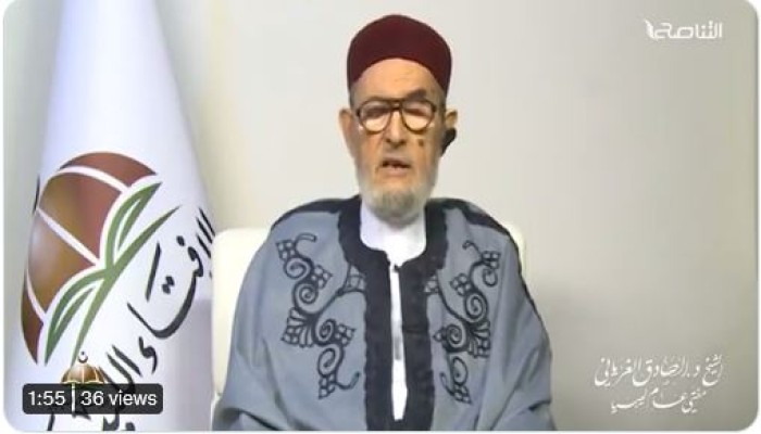 مفتي ليبيا: الانتخابات بقوانين عقيلة صالح بيع لدماء الشهداء