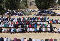 40 ألف مُصلٍّ يؤدون الجمعة بالمسجد الأقصى