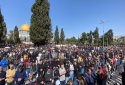 50 ألفًا يؤدون صلاة الجمعة في المسجد الأقصى
