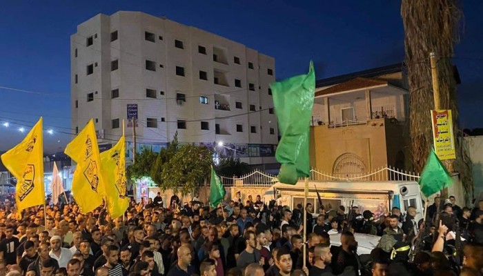 مسيرة في جنين بمشاركة مقاومين تنديدًا باغتيال الزبيدي