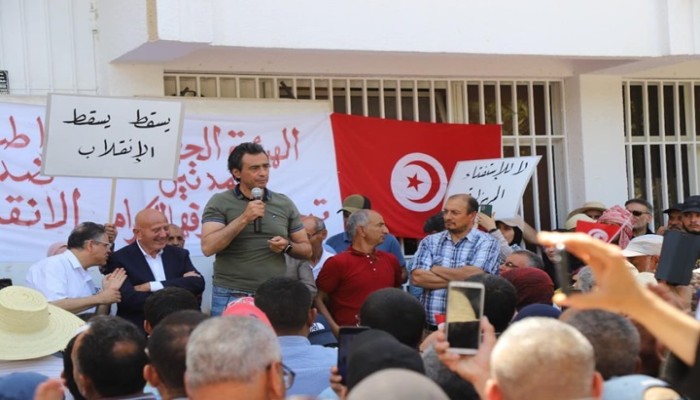 مظاهرات في تونس ضد انقلاب قيس سعيّد
