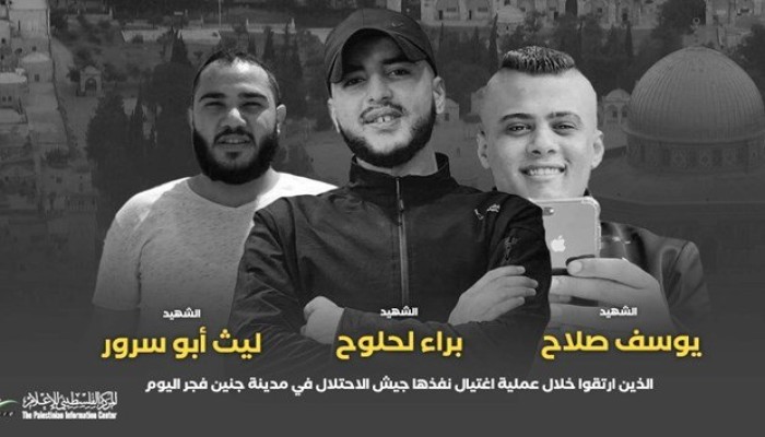 3 شهداء بجريمة اغتيال نفذتها قوات الاحتلال في جنين