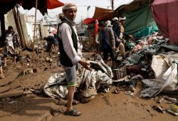 اليمن.. أضرار جسيمة في مخيمات النازحين بسبب الأمطار والسيول