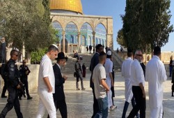 مستوطِنة صهيونية تنتهك حرمة الأقصى بالرقص والغناء