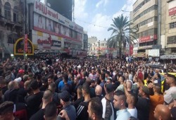 جماهير نابلس تشيع الشهيد الكيلاني.. وعرين الأسود تتوعد بالرد