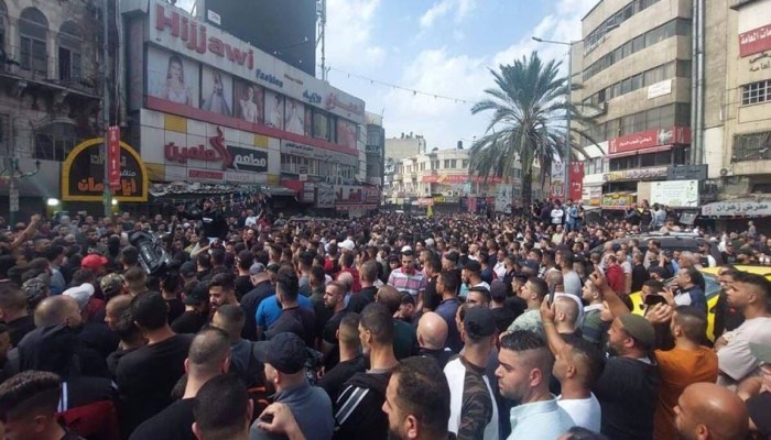 جماهير نابلس تشيع الشهيد الكيلاني.. وعرين الأسود تتوعد بالرد