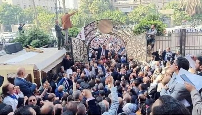 آلاف المحامين يتظاهرون في القاهرة والمحافظات