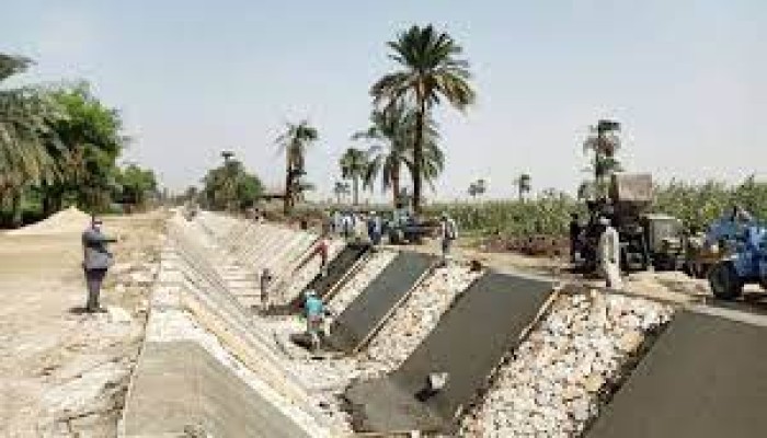 نظام الانقلاب يعترف بأخطاء بمشروع تبطين المصارف وعجز مائي 35 مليار متر مكعب