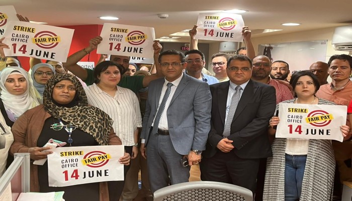 صحفيو بي بي سي بالقاهرة يضربون عن العمل