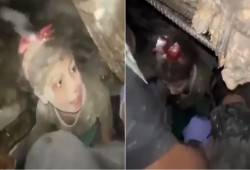 موقف مؤثر للطفلة ألما بغزة بعد تمير  منزلها