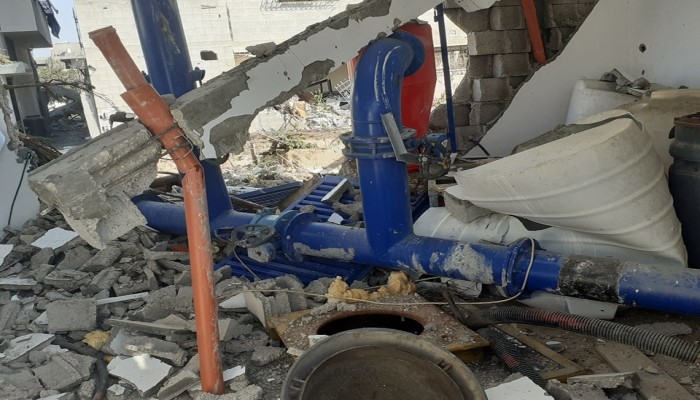 الاحتلال يدمر نحو 40 بئراً و9 خزانات للمياه منذ بدء العدوان على غزة