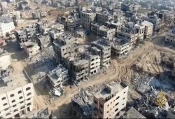 صور لمسيّرة صهيونية تكشف جرائم الاحتلال من تدمير وانتشار للجثث شمالي غزة