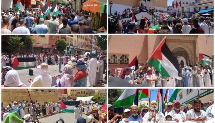 مظاهرات المغرب تتواصل تضامنا مع غزة وتهتف للشهيد هنية