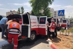 إصابة ٣ شبان برصاص الاحتلال والدعس شمال رام الله