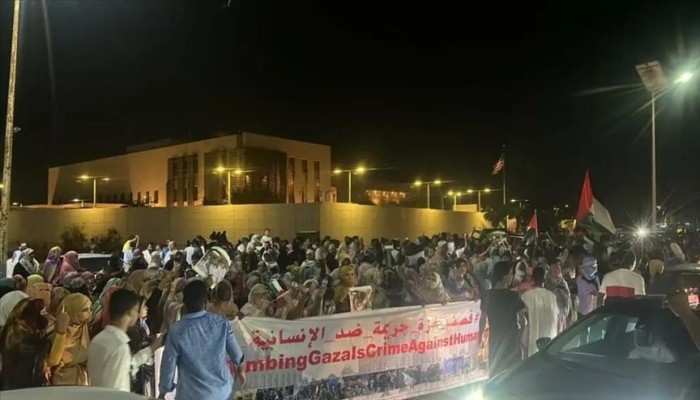 مظاهرة في موريتانيا تنديدًا بحرب الإبادة على غزة