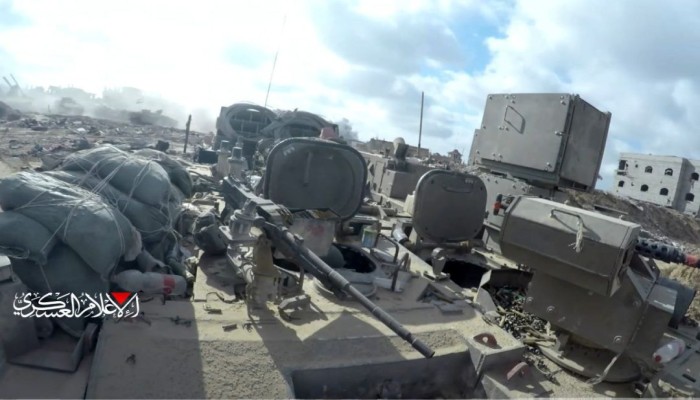 القسام تبث مشاهد استهداف ناقلتي جند للاحتلال من المسافة صفر