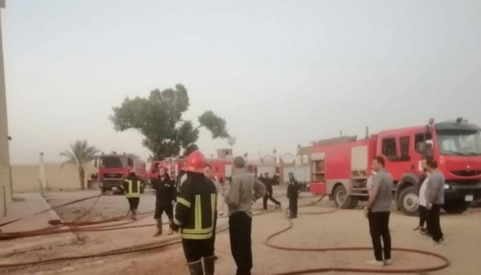 حريق ثالث يضرب مبنى كهرباء منطقة العاشر الصناعية.. يسقط نظام الكوارث