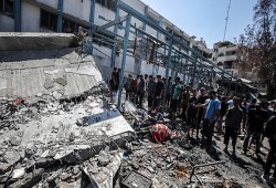 هيومن رايتس: الاحتلال قصف 500 مدرسة كانت ملاجئ للنازحين بغزة