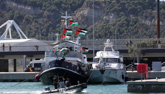 عمر المختار الليبي ينضم إلى أسطول الصمود العالمي لكسر حصار غزة