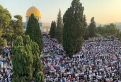 45 ألفًا يؤدون صلاة الجمعة في المسجد الأقصى