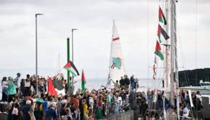 مظاهرات بمدن العالم تندد باعتراض أسطول الصمود والإبادة في غزة