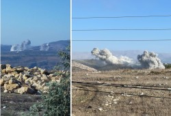 غارات صهيونية على بلدتي المحمودية والجرمي جنوبي لبنان