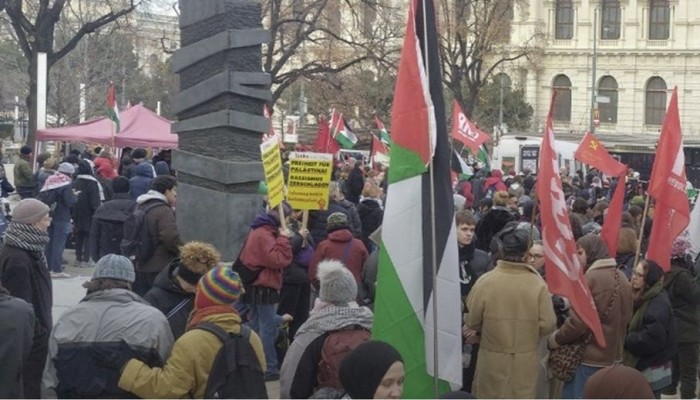 مسيرة في فيينا تندد بالدعم الأوروبي لحرب الإبادة على غزة