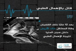 استشهاد المعتقل خالد الأبيض بسجن المنيا نتيجة الإهمال الطبي