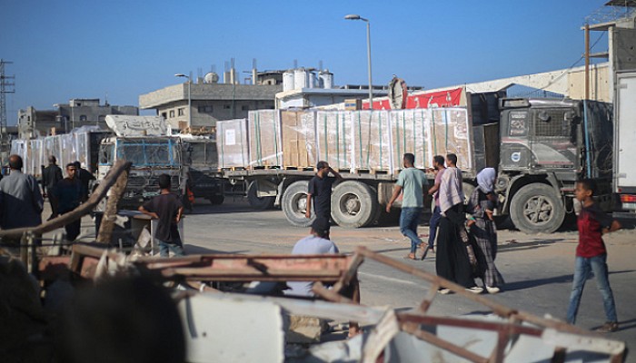 تفتيش مصري إضافي لمساعدات غزة وسط قيود  مشددة للاحتلال