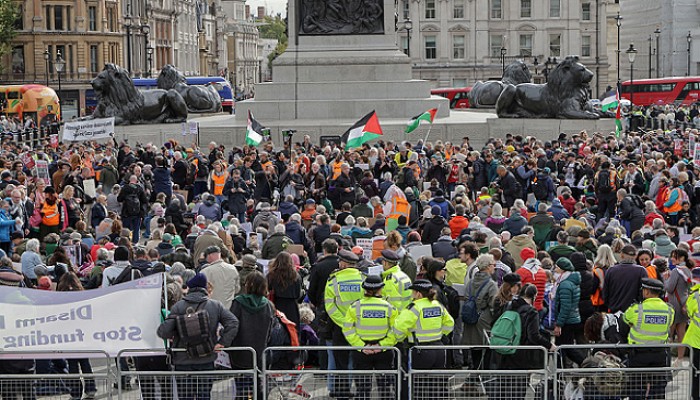 مظاهرات في لندن تطالب بالإفراج عن نشطاء العمل الفلسطيني