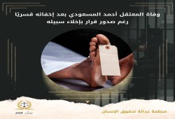 استشهاد المعتقل أحمد سليمان بسجون الانقلاب