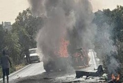 العدو الصهيوني يقصف جنوبي لبنان ويدمر مركبة ومنشآت زراعية