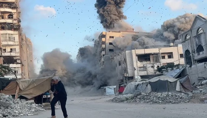 شهيدان وجرحى بقصف صهيوني شرقي مدينة غزة