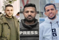 استشهاد 3 صحفيين باستهداف صهيوني في غزة