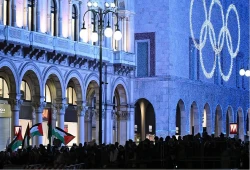 مظاهرة طلابية في ميلانو ضد مشاركة الاحتلال بالألعاب الشتوية