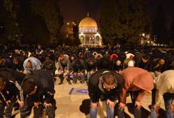 الآلاف يصلون التراويح في الأقصى برغم قيود الاحتلال