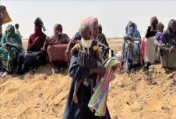 3 آلاف نازح سوداني بشمال دارفور بلا مأوى ولا غذاء