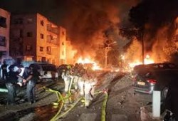 الحرس الثوري الإيراني يقصف  مكتب نتنياهو