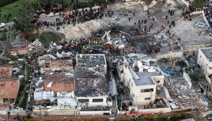 12 قتيلا صهيونيا و1619 جريحا بصواريخ إيران