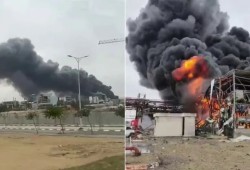 حريق بمصنع مواد خطرة في الكيان الصهيوني بعد قصف إيراني