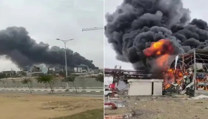 حريق بمصنع مواد خطرة في الكيان الصهيوني بعد قصف إيراني