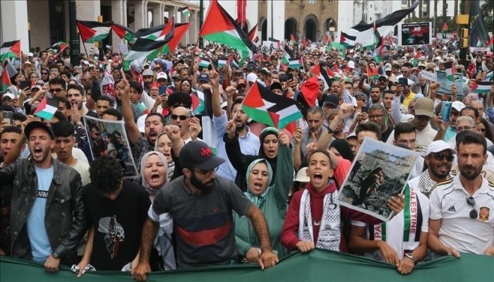 مظاهرات بالمغرب نصرة للمقدسات والأسرى بسجون الاحتلال